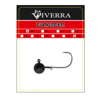 Джигголовка вольфрам Viverra 21,0g #7/0 Black (1шт) (34TBJ70)