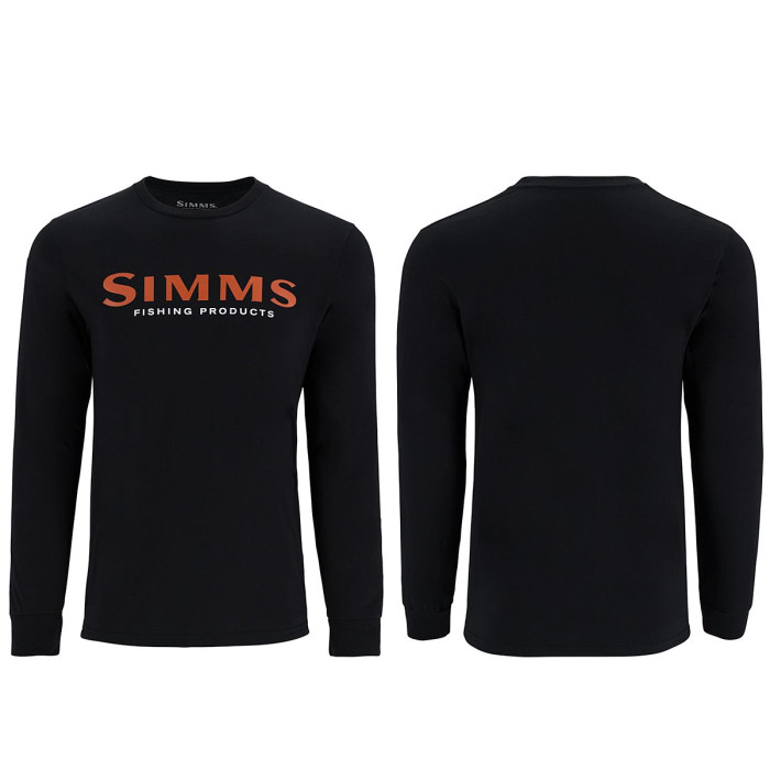 Реглан Simms Logo Shirt LS Jet Black L (13626-1292-40)