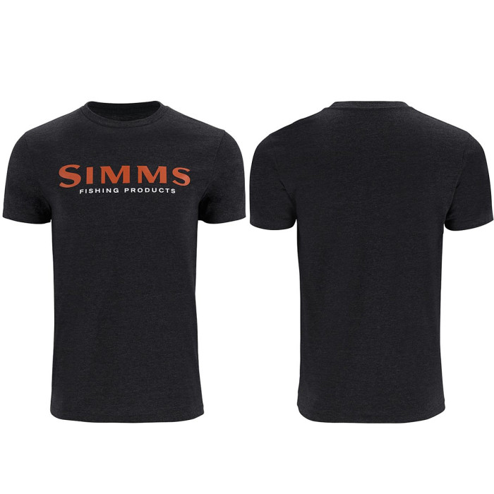 Футболка Simms Logo T-Shirt Dark Gunmetal Heather L (12803-1293-40)
