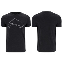 Футболка Simms Trout Outline T-Shirt Dark Gunmetal Heather XL (13519-1293-50)