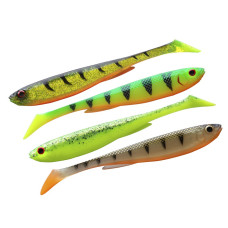Силикон Daiwa Prorex Slim Shady Flash Set 105mm 8.0g 4pcs #Color Mix 2 (15100-701)