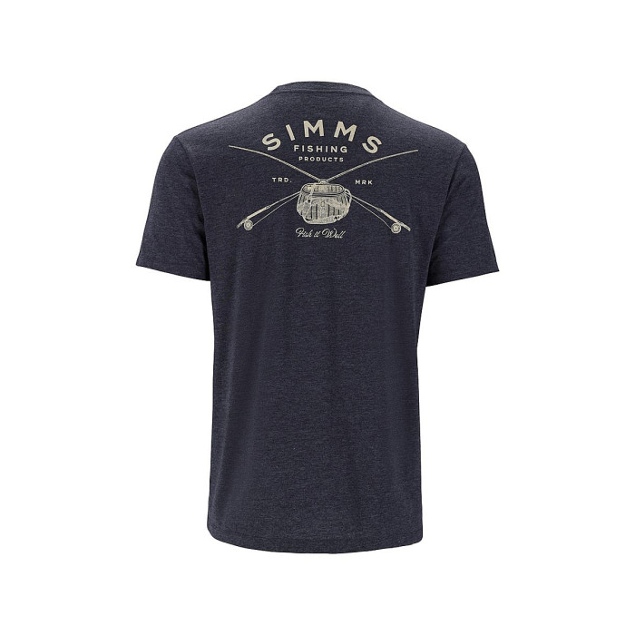 Футболка Simms Classic Tackle T-Shirt Navy Heather M (14281-414-30)