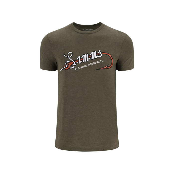 Футболка Simms Hook & Loop T-Shirt Military Heather M (14102-914-30)