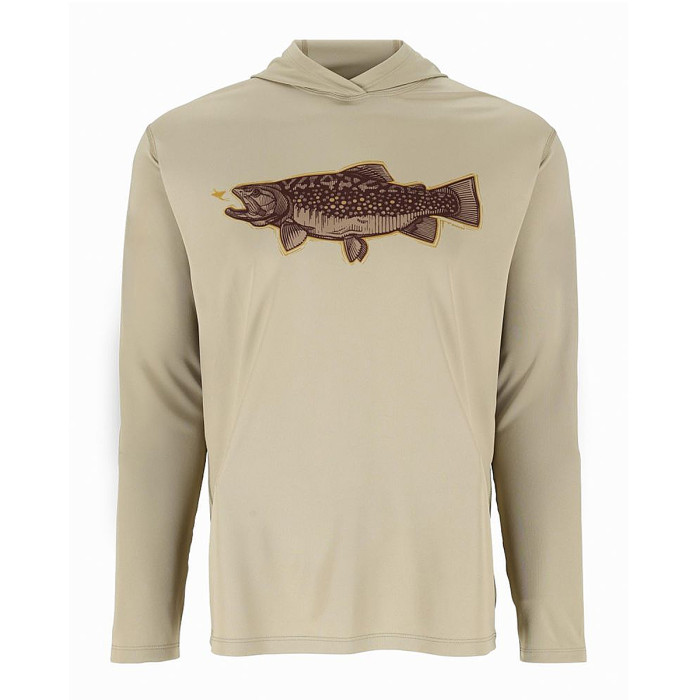 Худи Simms Tech Hoody - Artist Series Stone Trout Fly L (13521-1312-40)
