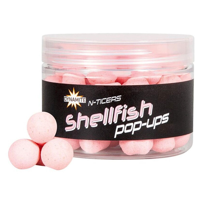 Бойлы Dynamite Baits Pop-Up N-Ticers Shellfish 12mm (DY1835)