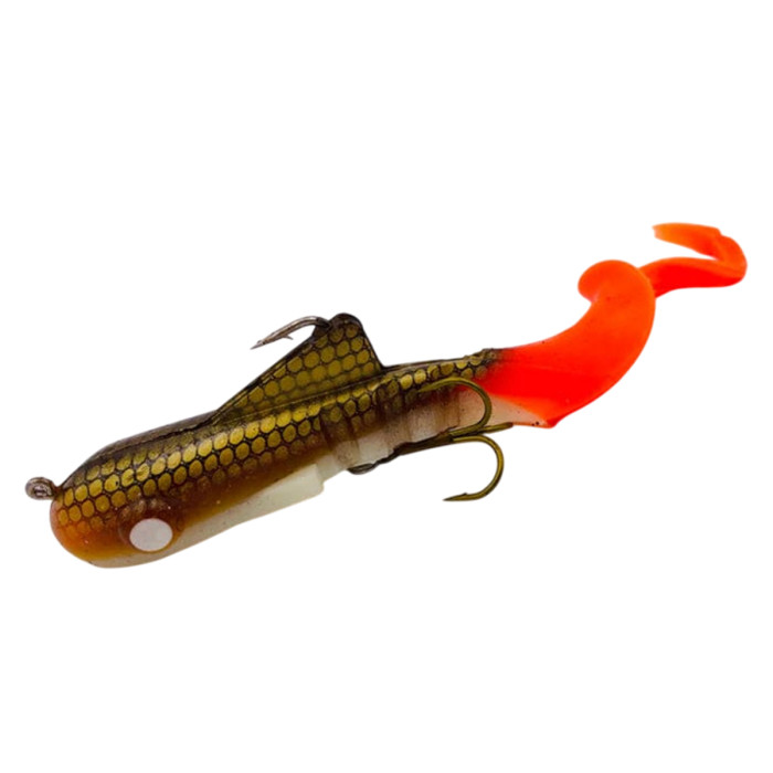 Силикон Musky Innovations Magnum Bull Dawg 12`` #Glitter Oil/Orange (2315755)