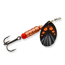 Блешня Williams Vortex Garni UV 9.45gr #Black Orange Dots On Silver (V4D-BKORD)