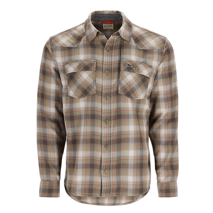 Сорочка Simms Santee Flannel Shirt Bayleaf/Sunglow Pane Ombre XXL (13559-1147-60)