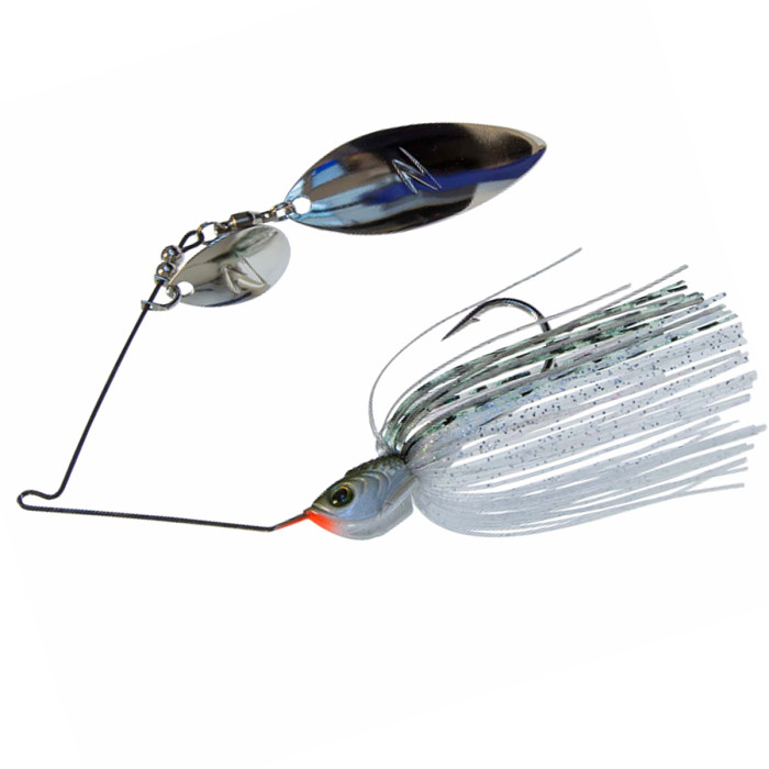 Спиннербейт ZMAN Slingbladez Spinnerbait Willow Colorado 14g #Pearl Gho (SBT12-01)