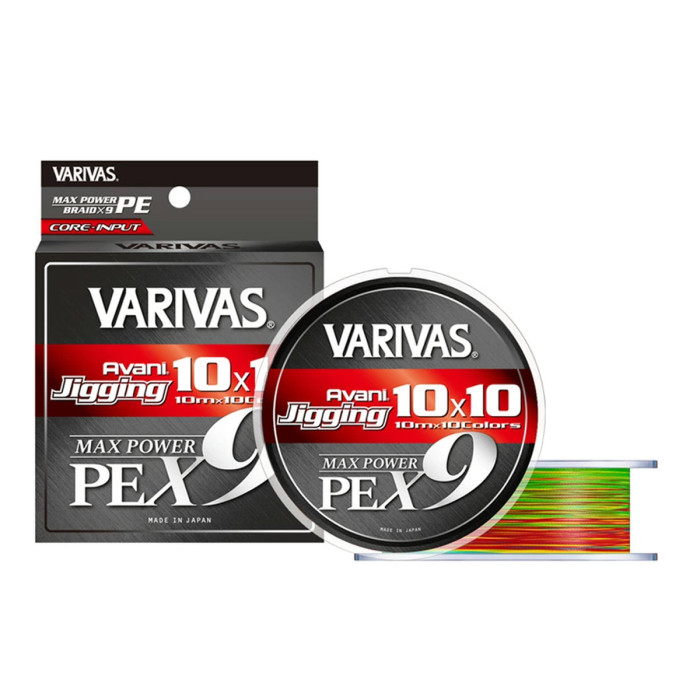 Шнур Varivas Avani Jigging Max Power X9 10*10 Multicolor 300m 38kg 0.370mm #5.0 (VA 13729)