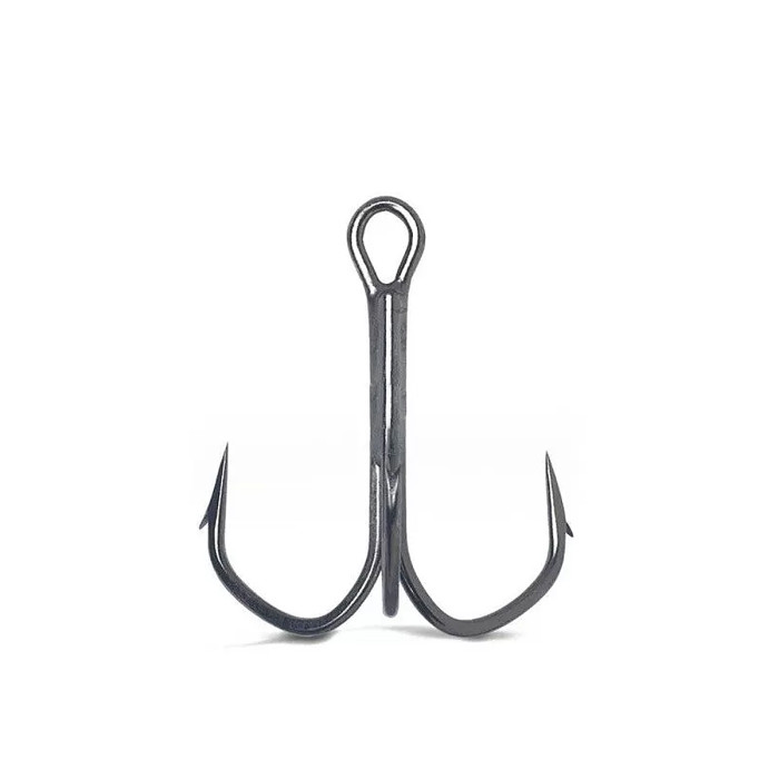 Крючки тройные VMC Barbarian Treble Outside Barb Black Nickel 8 size 10pcs (8570 BN0008D1)