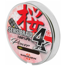 Шнур Sakura Sensibraid 4 Green 150m 8kg #0.12 (SAPLE40010.12-GRE)