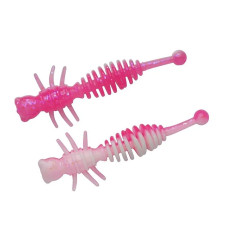 Cилікон Berkley PowerBait Power Larvae 55mm 10pcs #Pink/White (1621126)