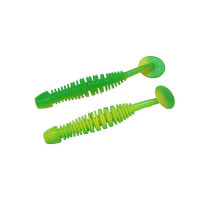 Cилікон Berkley PowerBait Power Leech 60mm 10pcs #Sprng Grn/Snsne Ylw (1621157)