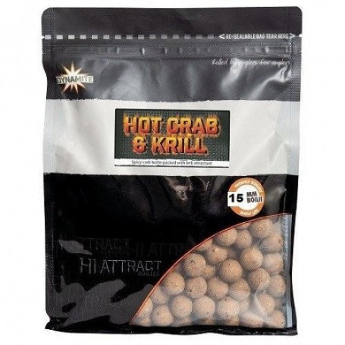 Бойлы Dynamite Baits Hot Crab & Krill 20mm 1.8kg (DY1643)