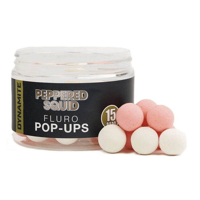 Бойлы Dynamite Baits Hot Crab & Krill Fluro Pop-Ups 15mm (DY1638)