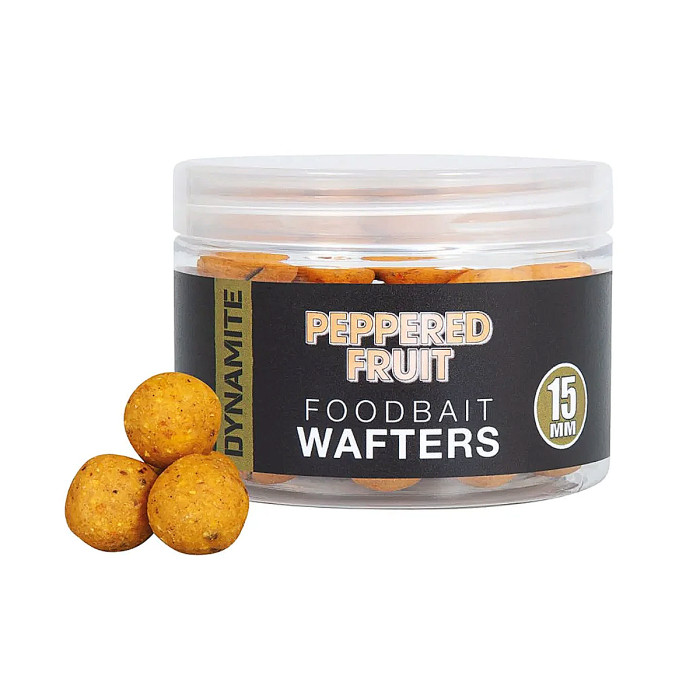 Бойлы Dynamite Baits Peppered Fruit Fluro Wafter 15mm (DY1925)