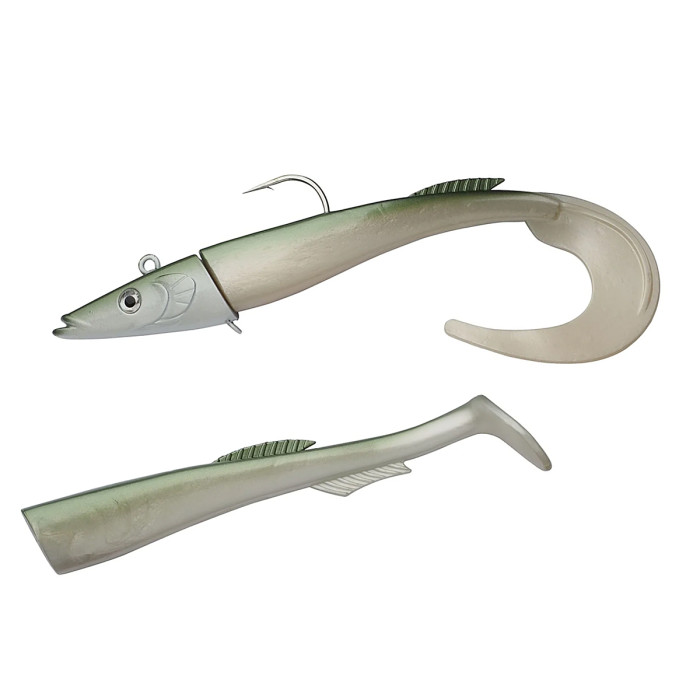 Силикон Berkley PowerBait Sandeel 210mm #White Chartreuse (1570993)