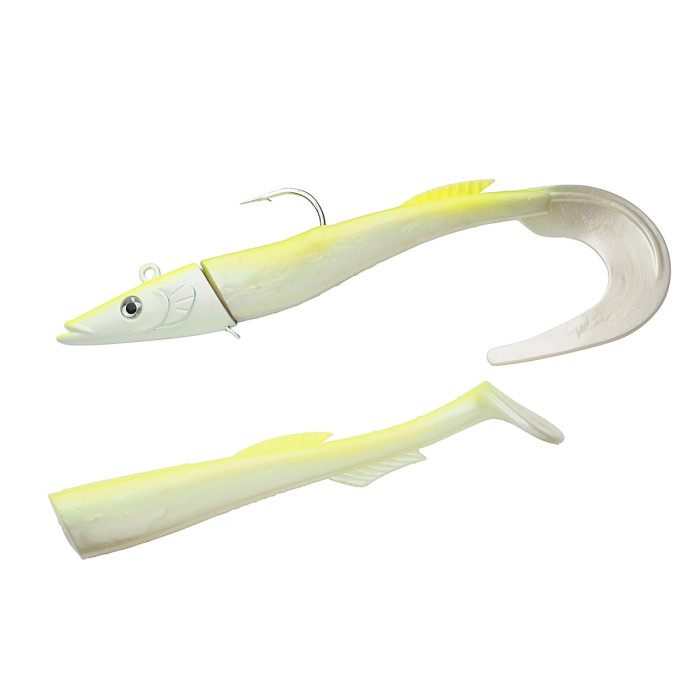 Силикон Berkley PowerBait Sandeel 210mm #White Chartreuse (1570993)