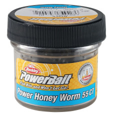 Силікон Berkley PowerBait Power Honey Worm 25mm 60g #Black (1506397)