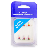 Трійник з полімером Fladen Pimpelkrok extra 6pcs size 16 (473-16)