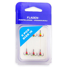 Трійник з полімером Fladen Pimpelkrok extra 6pcs size 16 (473-16)