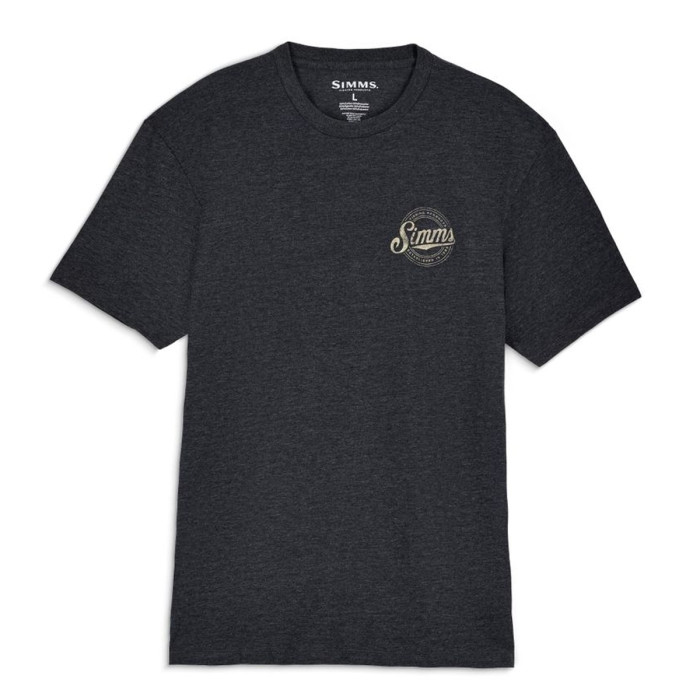 Футболка Simms Circle Lockup T-Shirt Charcoal Heather XL (14273-086-50)