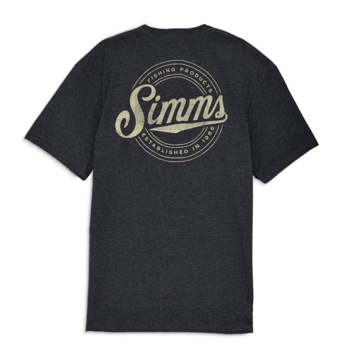 Футболка Simms Circle Lockup T-Shirt Charcoal Heather XL (14273-086-50)