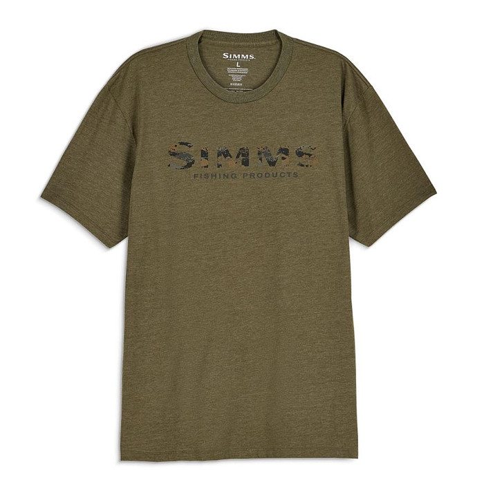 Футболка Simms Shroud Fill Logo T-Shirt Military Heather M (14276-914-30)