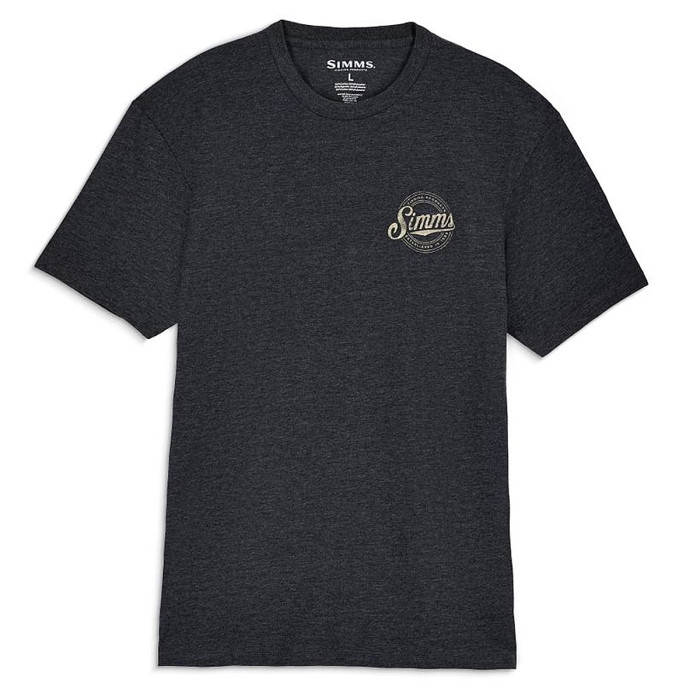 Футболка Simms Circle Lockup T-Shirt Charcoal Heather L (14273-086-40)