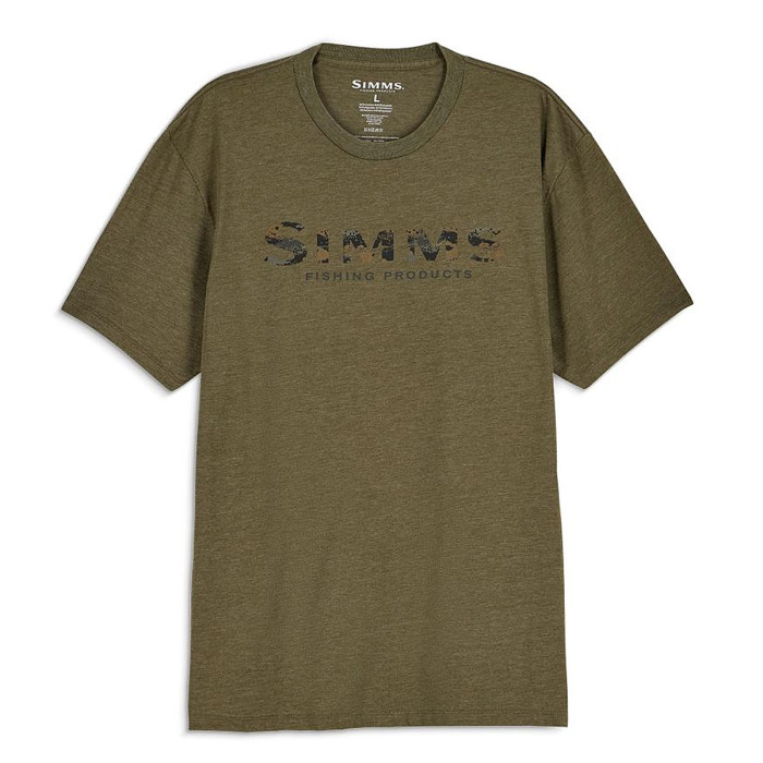 Футболка Simms Shroud Fill Logo T-Shirt Military Heather M (14276-914-30)