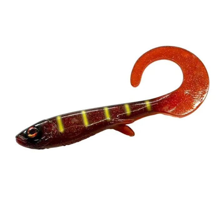Силікон Wolfcreek Lures Curly 22 220mm+tail 75g #C018 Green Motoroil Pike (WCL-CURLY22-C018)