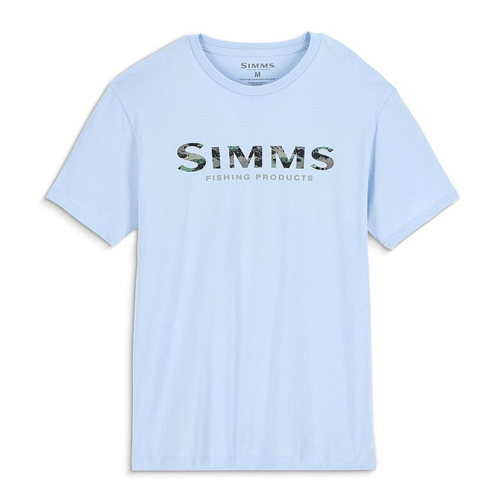 Футболка Simms Shroud Fill Logo T-Shirt Sky Blue L (14276-434-40)