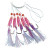 Морський монтаж Fladden Pink rubber with white feathers 5-hooks #1/0 (1201-1-0), 90.00 грн.