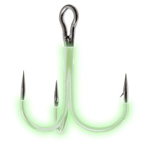 Тройник Fladen люминесцентный Treble hooks luminous 5pcs size 8/0 (14-0180)