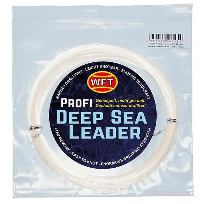 Поводковий матеріал WFT KG Mono Deep Sea Leader 205kg 50m 6pcs clear (1D-C 977-200)