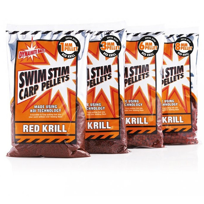 Пеллетс Dynamite Baits Swim Stim Red Krill Pellets 8mm 900g (DY216)