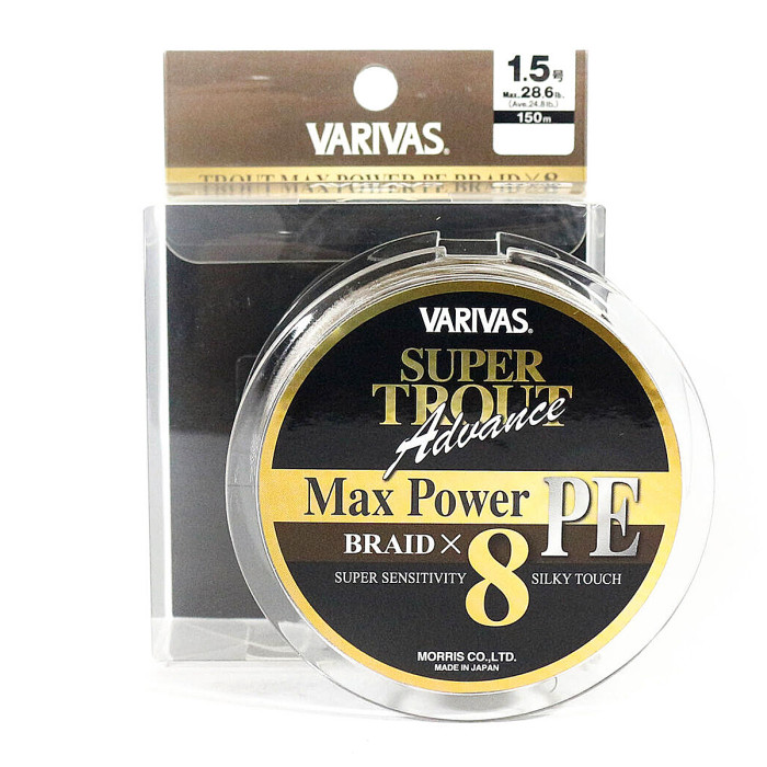 Шнур Varivas Super Trout Advance Max Power 150m 14LB 6kg 0.128mm #0.6 (РБ-688805)