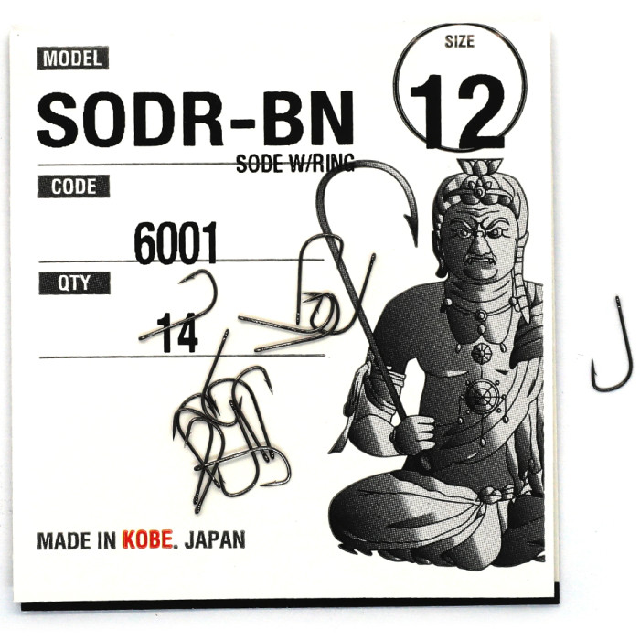 Гачки Fudo Sode W/Ring Black 12 (14 шт.) (FH BN 6001 12)