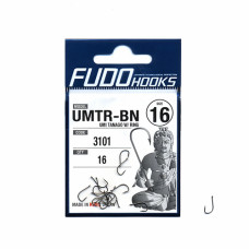 Крючки Fudo Umi Tanago W/Ring Black 16 (16 шт.) (FHBN310116)