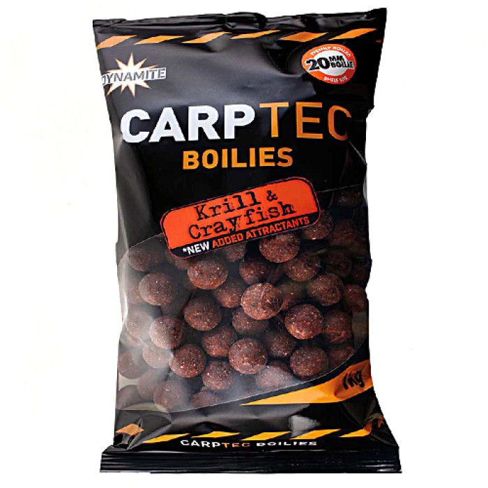 Бойлы Dynamite Baits Krill & Crayfish Carp-Tec 20mm 900g (DY1161)