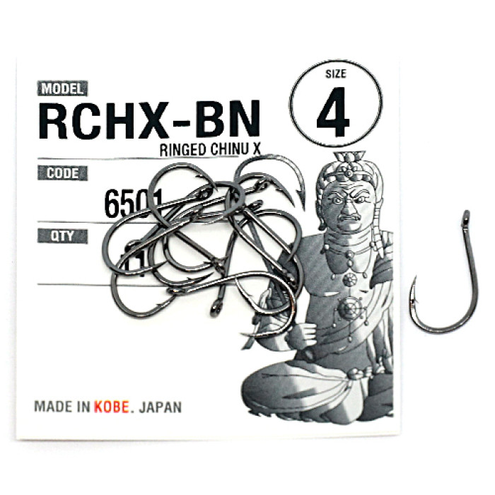 Крючки Fudo Ringed Chinu X Black 10 (14 шт.) (FHBN650110)
