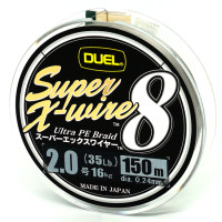 Шнур Duel Super X-Wire 8 150m Silver 16kg 0.24mm #2.0 (H3602-S)
