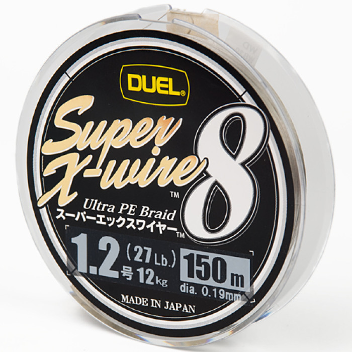 Шнур Duel Super X-Wire 8 150m Silver 13.5kg 0.21mm #1.5 (H3601-S)