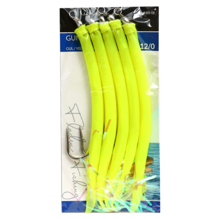 Морський монтаж Fladen Rubber Mac 3pcs size 14/0 Yellow (17-819-140)
