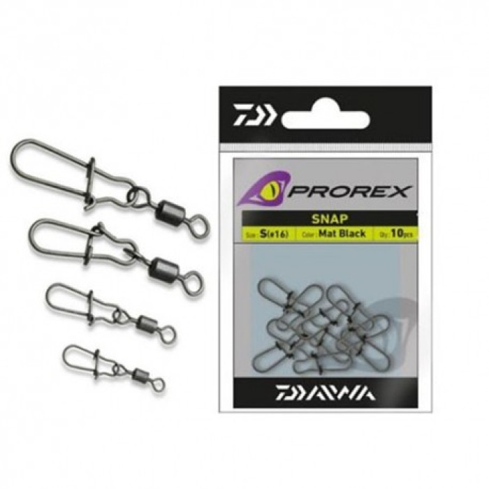 Вертлюжок з застібкою Daiwa Prorex Snap Swivel XL 32kg 10pcs (15408-104)