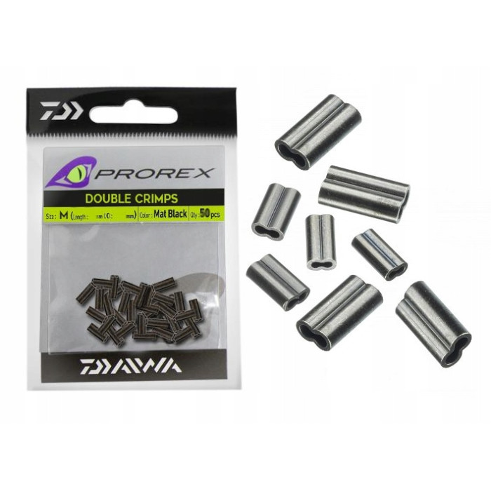 Обтискні трубочки Daiwa Prorex Double Crimps L 1.30mm 30pcs (15408-301)
