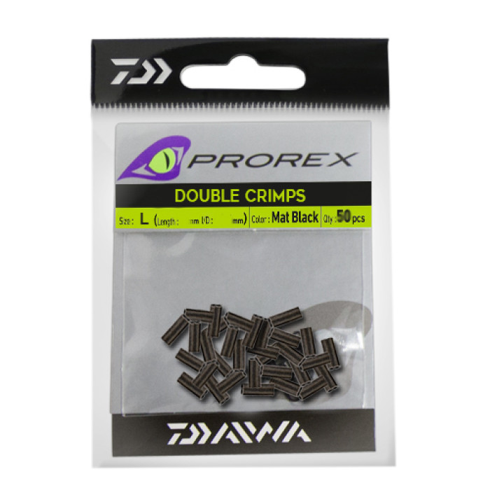Обтискні трубочки Daiwa Prorex Double Crimps L 1.30mm 30pcs (15408-301)
