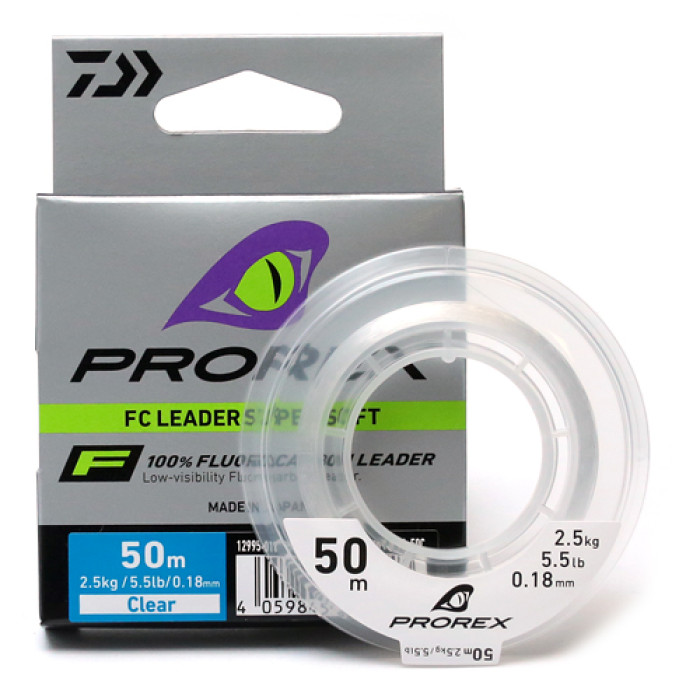 Флюорокарбон Daiwa Prorex FC Leader Super Soft 17m 16.4kg 0.55mm (12995-055)