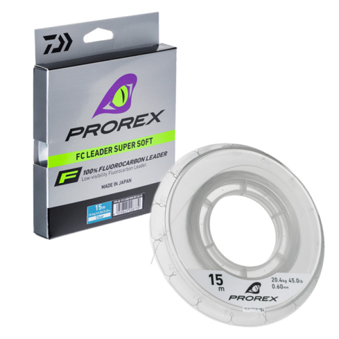 Флюорокарбон Daiwa Prorex FC Leader Super Soft 15m 29.2kg 0.80mm (12995-080)